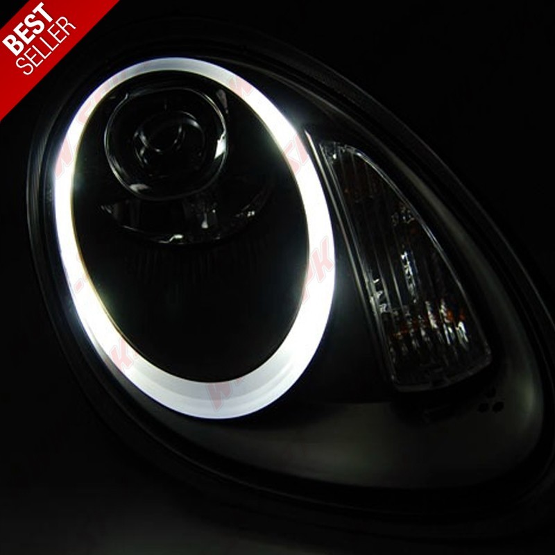 Faróis Xenon Tube Light Black - Porsche Boxster 987 / Cayman (2005-2008) Faróis Xenon Tube Light Black - Porsche Boxster 987 / Cayman (2005-2008)