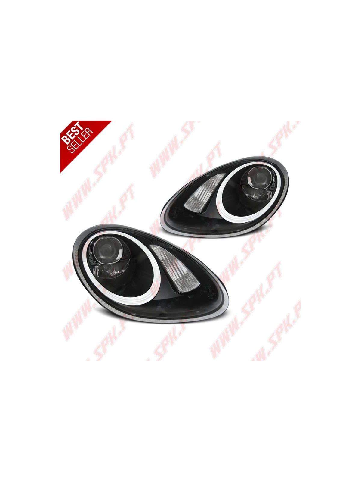 Faróis Xenon Tube Light Black - Porsche Boxster 987 / Cayman (2005-2008) Faróis Xenon Tube Light Black - Porsche Boxster 987 / Cayman (2005-2008)