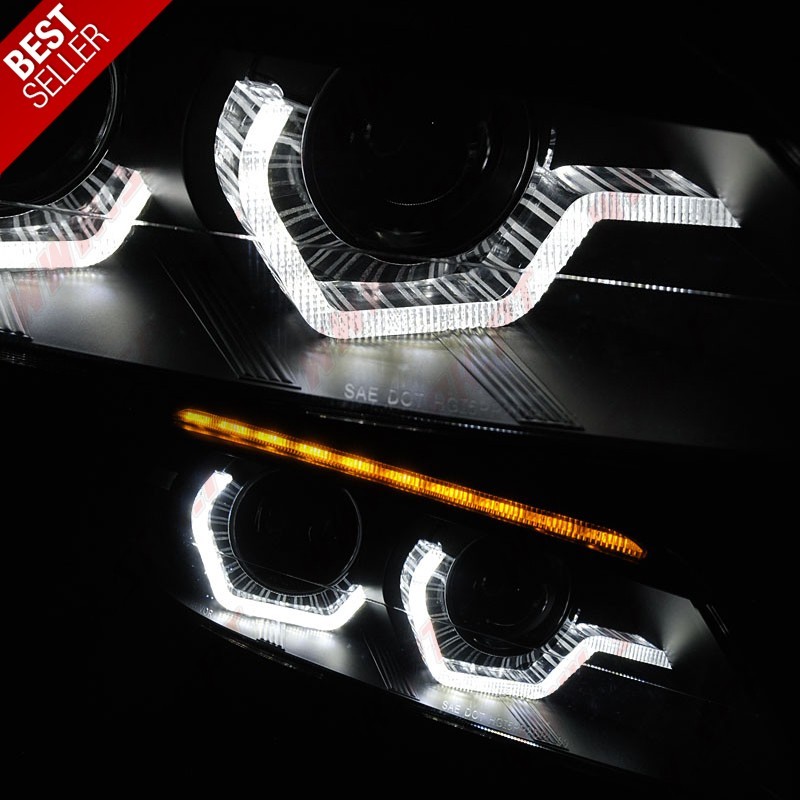 Faróis XENON Angel Eyes / Black - BMW Z4 E89 (2009-2013) Faróis XENON Angel Eyes / Black - BMW Z4 E89 (2009-2013)
