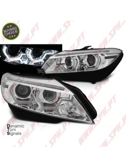 Faróis XENON Angel Eyes / Chrome - BMW Z4 E89 (2009-2013)