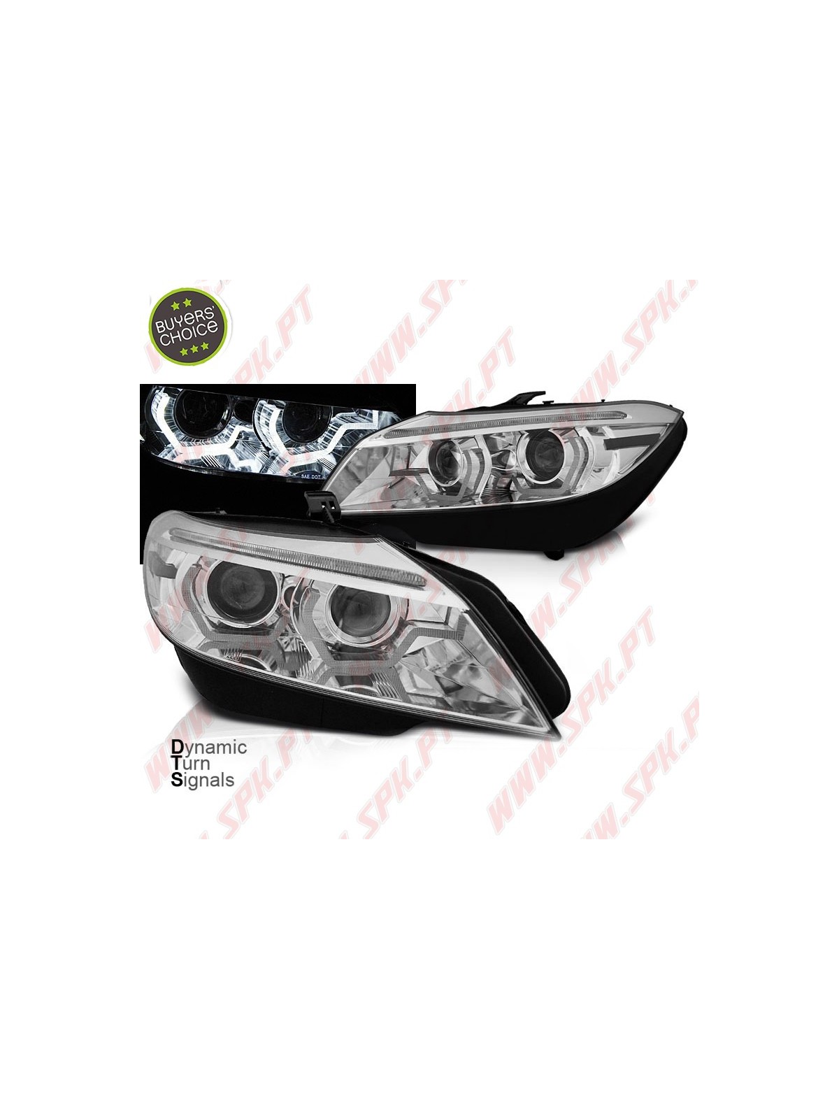 Faróis XENON Angel Eyes / Chrome - BMW Z4 E89 (2009-2013) Faróis XENON Angel Eyes / Chrome - BMW Z4 E89 (2009-2013)