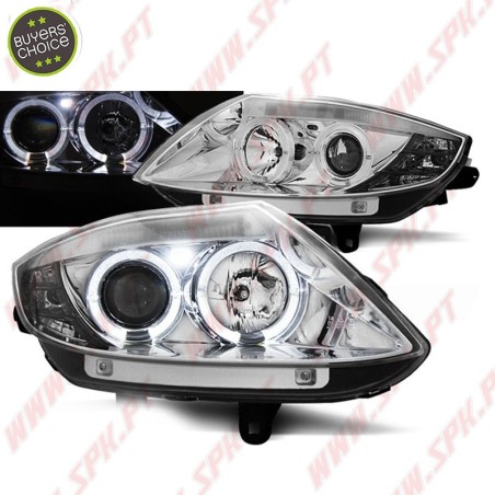 Faróis Angel Eyes / Chrome - BMW Z4 E85 / E86 (2002-2008)