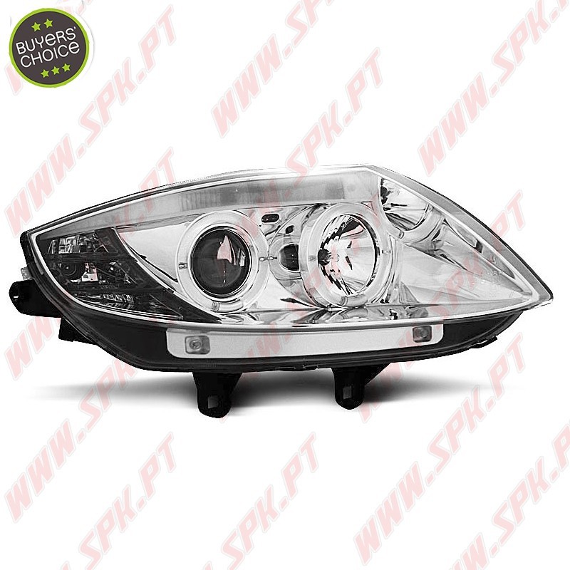 Faróis Angel Eyes / Chrome - BMW Z4 E85 / E86 (2002-2008) Faróis Angel Eyes / Chrome - BMW Z4 E85 / E86 (2002-2008)
