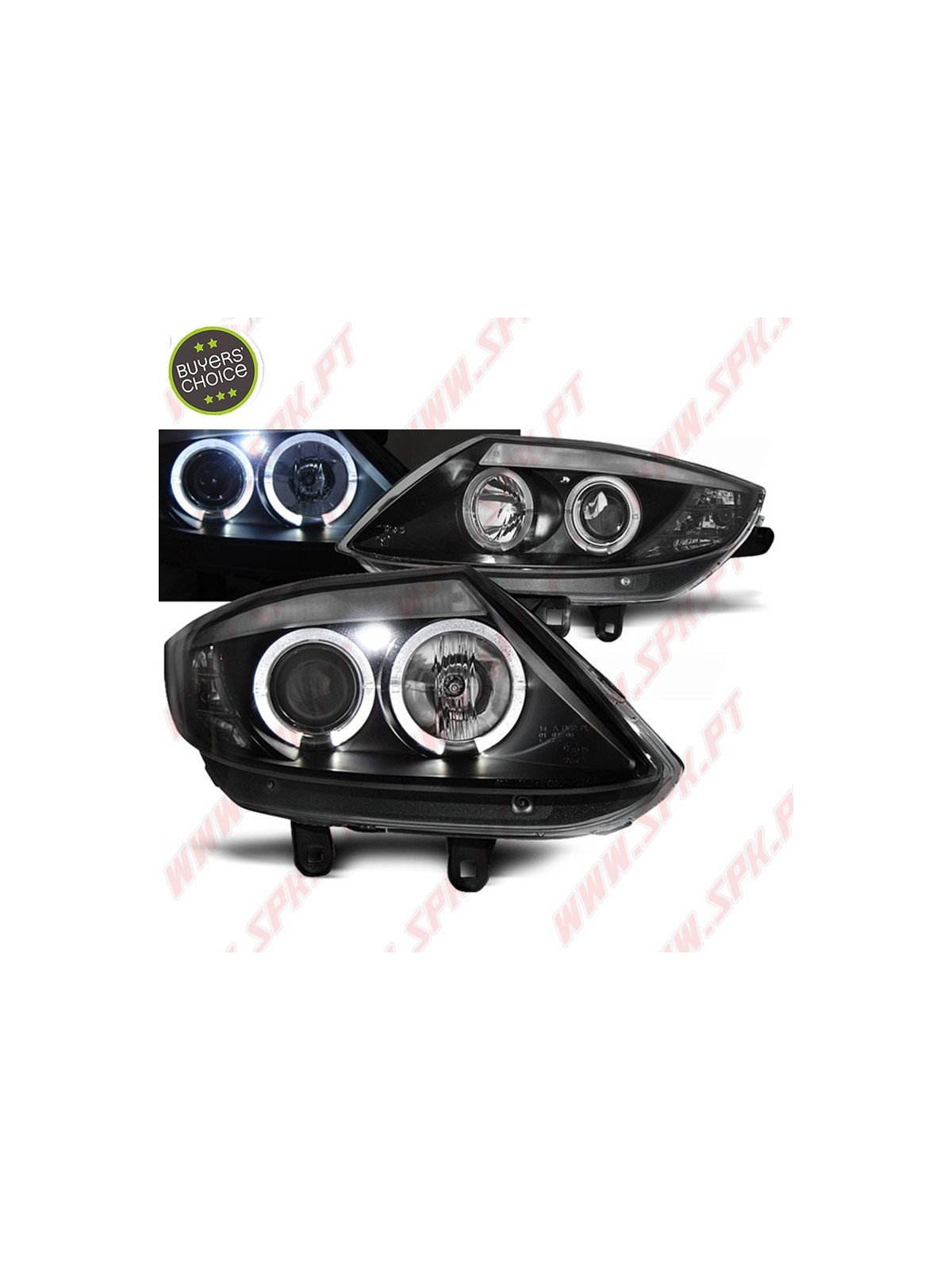 Faróis Angel Eyes / Black - BMW Z4 E85 / E86 (2002-2008) Faróis Angel Eyes / Black - BMW Z4 E85 / E86 (2002-2008)