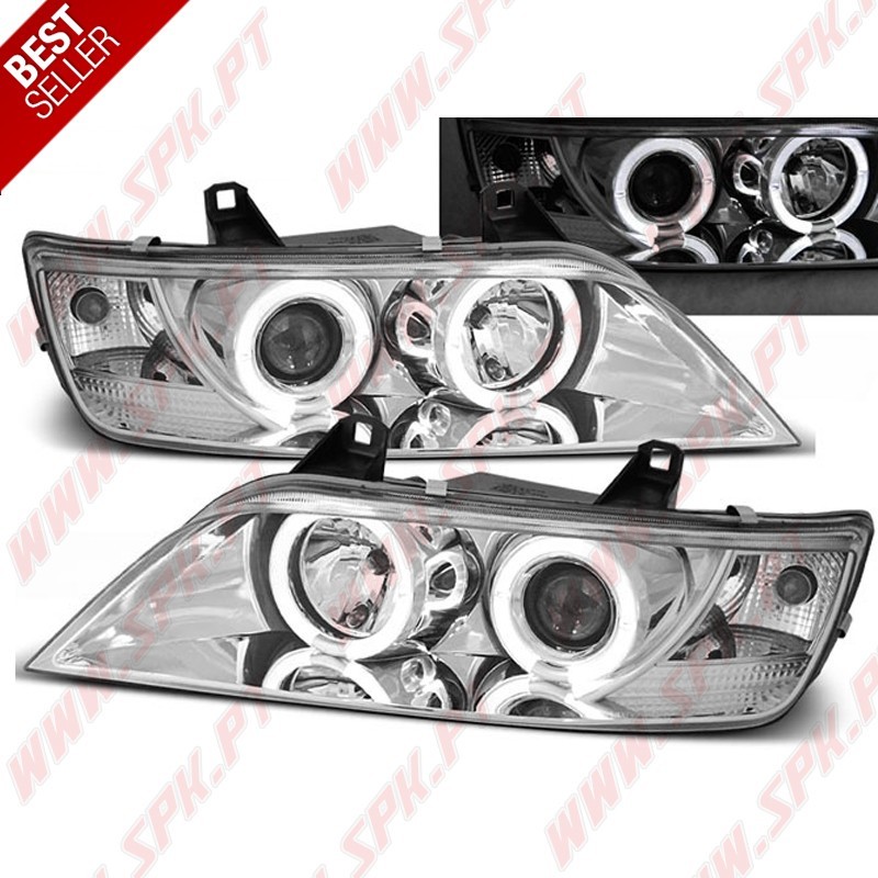 Faróis Angel Eyes / Chrome - BMW Z3 (1996-2002) Faróis Angel Eyes / Chrome - BMW Z3 (1996-2002)