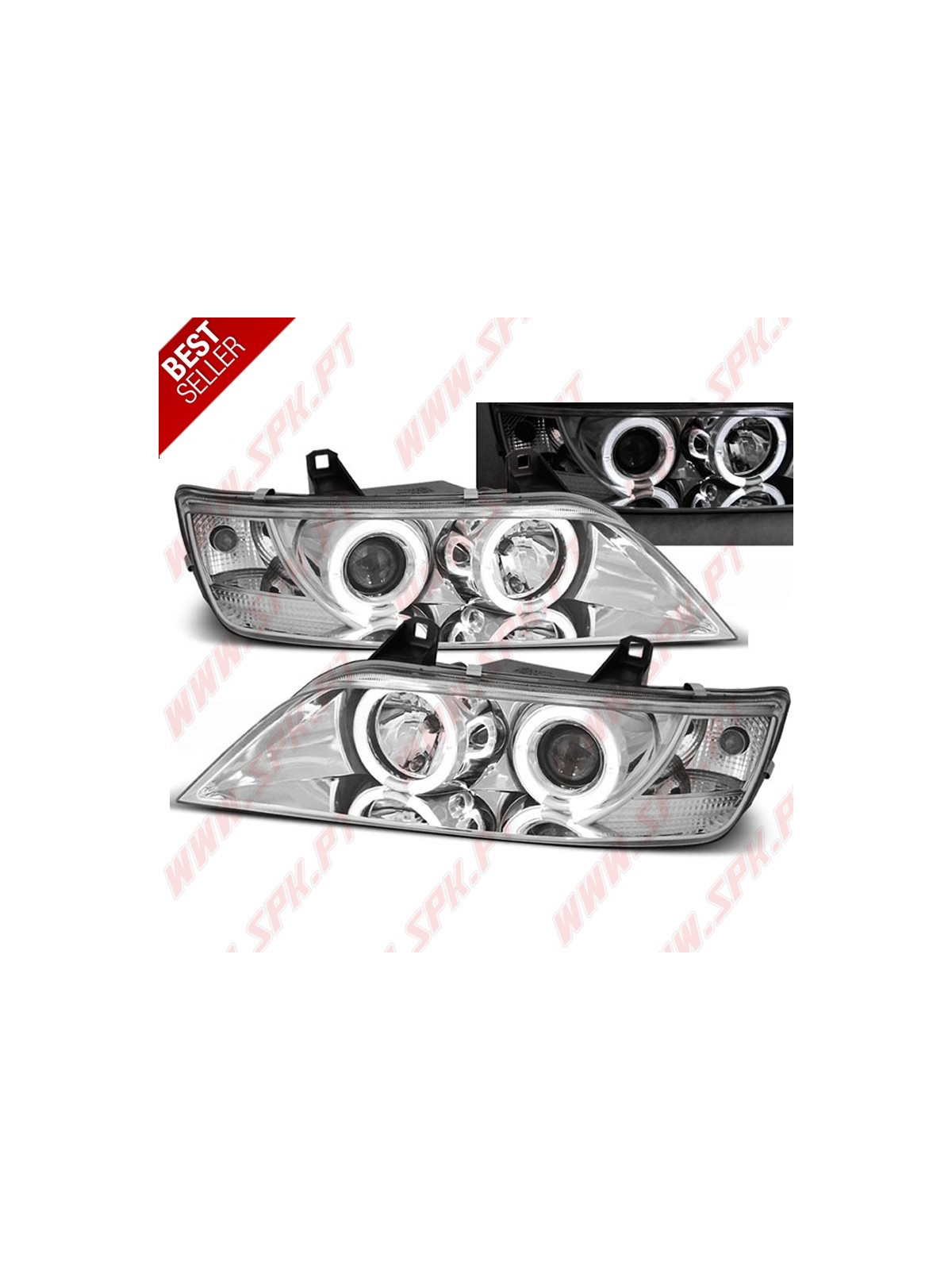 Faróis Angel Eyes / Chrome - BMW Z3 (1996-2002) Faróis Angel Eyes / Chrome - BMW Z3 (1996-2002)