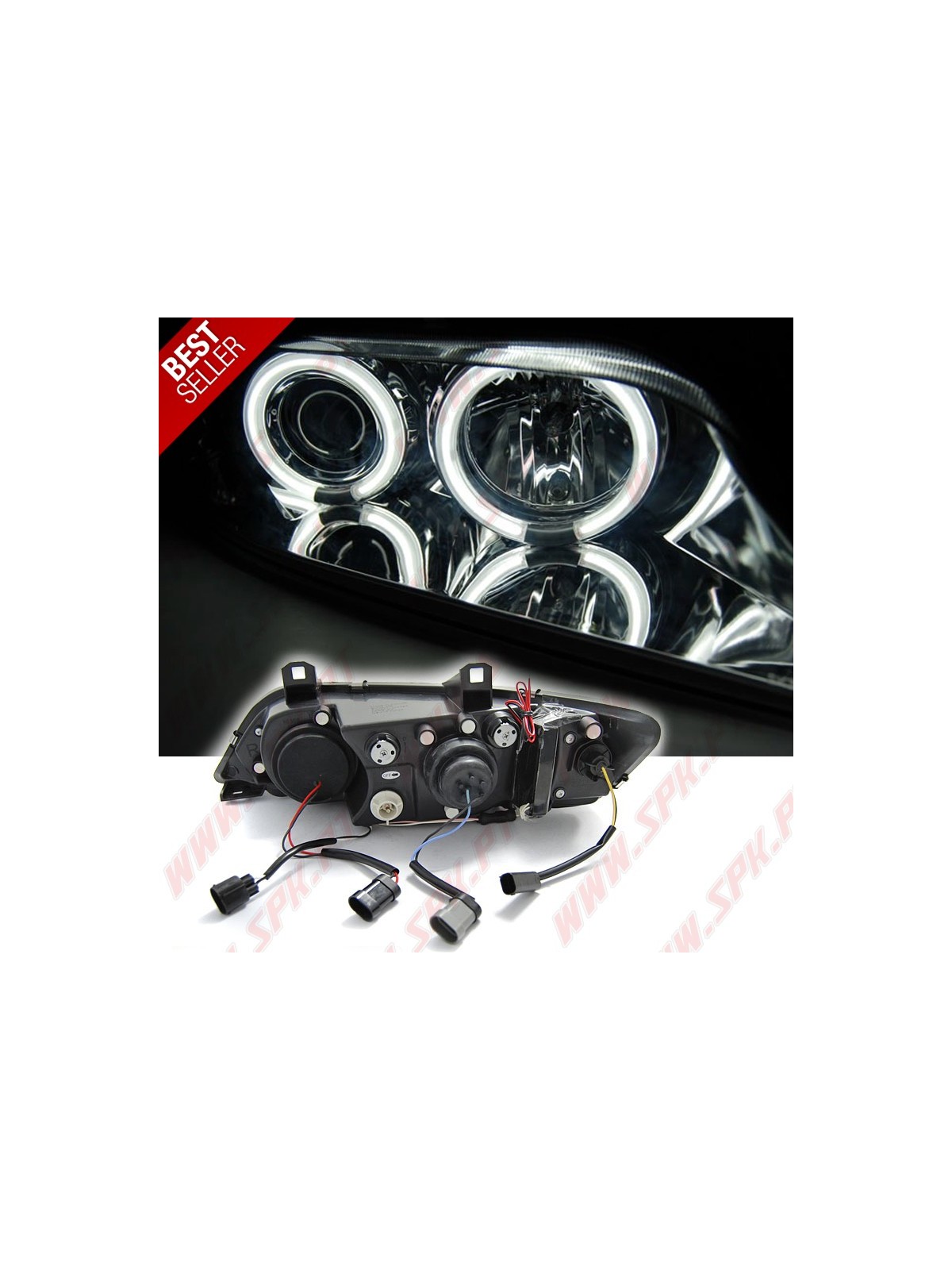 Faróis Angel Eyes CCFL / Chrome - BMW Z3 (1996-2002)