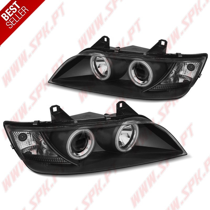 Faróis Angel Eyes CCFL / Black - BMW Z3 (1996-2002) Faróis Angel Eyes CCFL / Black - BMW Z3 (1996-2002)
