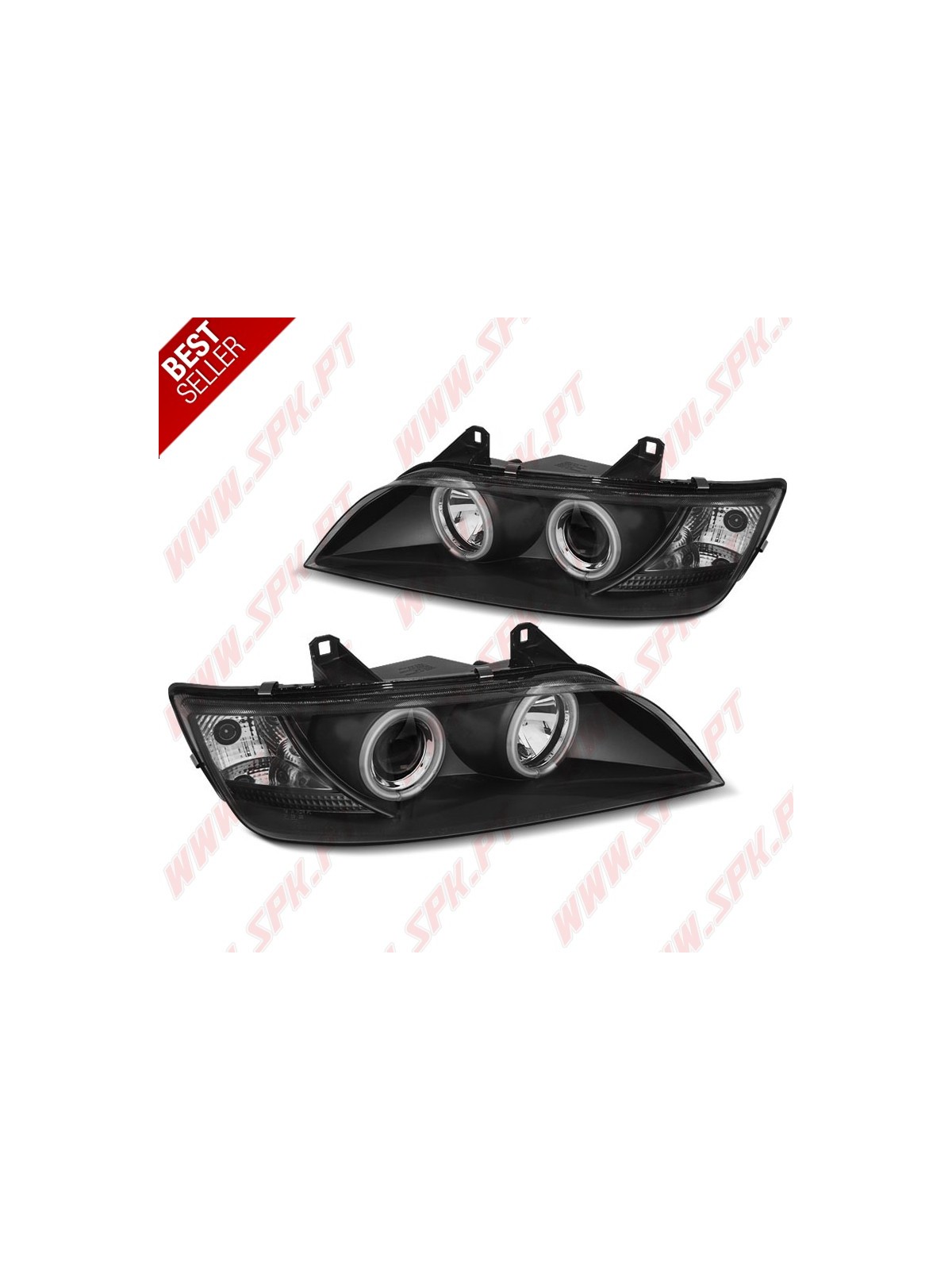 Faróis Angel Eyes CCFL / Black - BMW Z3 (1996-2002) Faróis Angel Eyes CCFL / Black - BMW Z3 (1996-2002)
