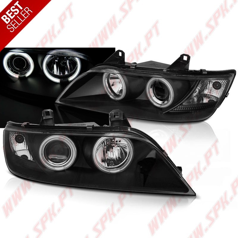 Faróis Angel Eyes CCFL / Black - BMW Z3 (1996-2002) Faróis Angel Eyes CCFL / Black - BMW Z3 (1996-2002)