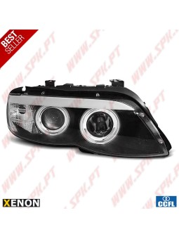 Faróis XENON Angel Eyes CCFL / Black - BMW X5 E53 (2003-2006)