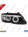 Faróis XENON Angel Eyes CCFL / Black - BMW X5 E53 (2003-2006)
