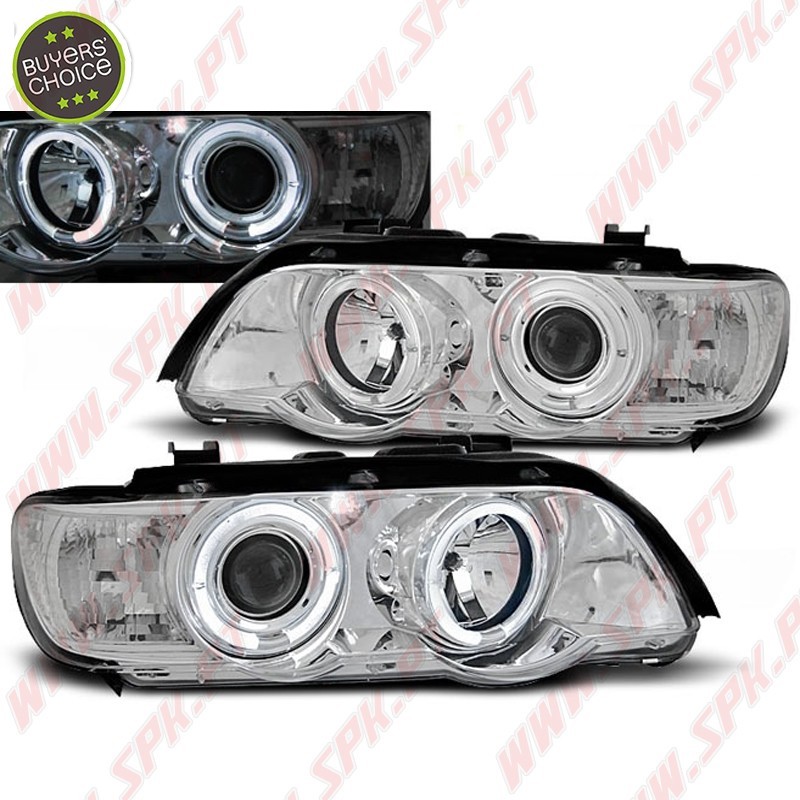 Faróis Angel Eyes II / Chrome - BMW X5 E53 (1999-2003)