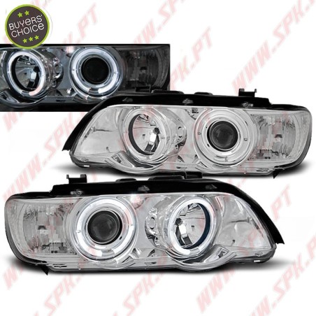Faróis Angel Eyes II / Chrome - BMW X5 E53 (1999-2003)