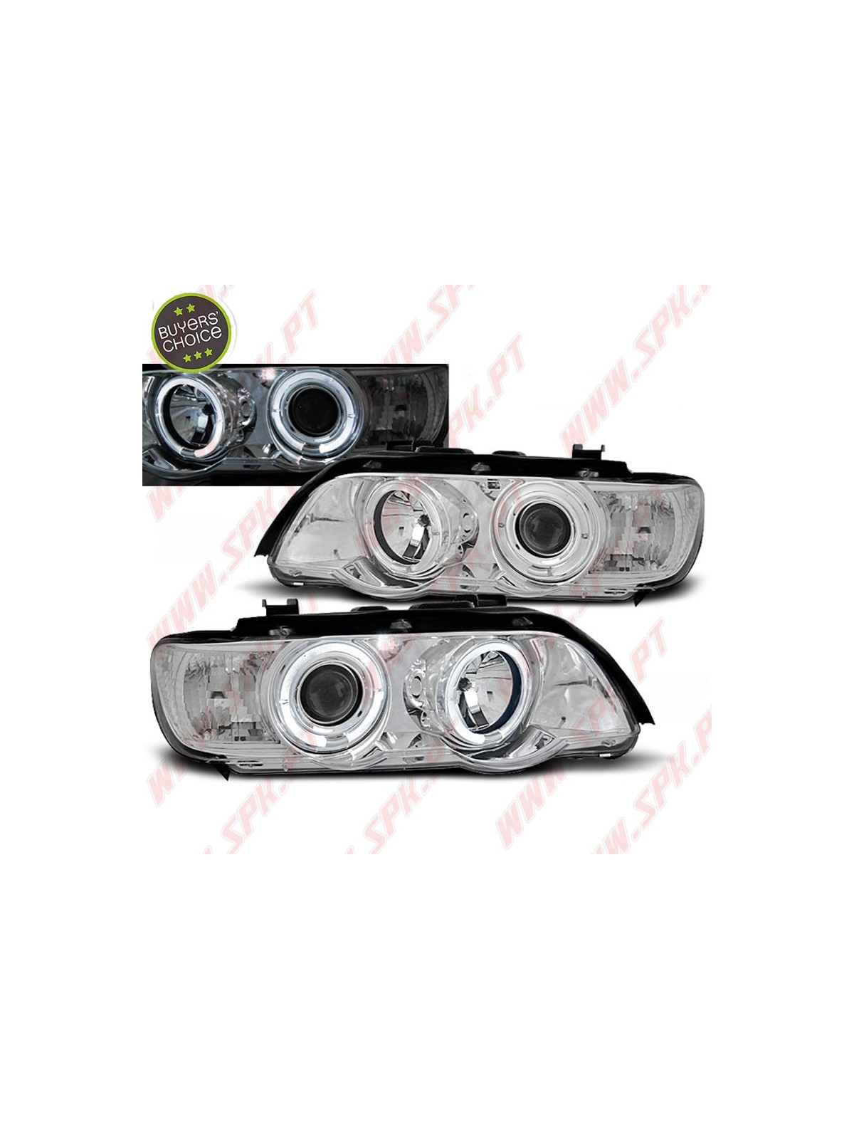 Faróis Angel Eyes II / Chrome - BMW X5 E53 (1999-2003)