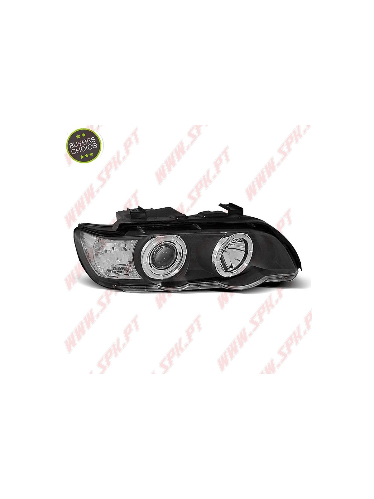 Faróis Angel Eyes II / Black - BMW X5 E53 (1999-2003) Faróis Angel Eyes II / Black - BMW X5 E53 (1999-2003)