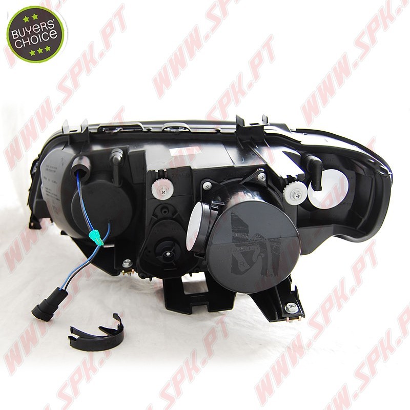Faróis XENON Angel Eyes CCFL / Black - BMW X5 E53 (1999-2003)