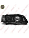 Faróis XENON Angel Eyes CCFL / Black - BMW X5 E53 (1999-2003)