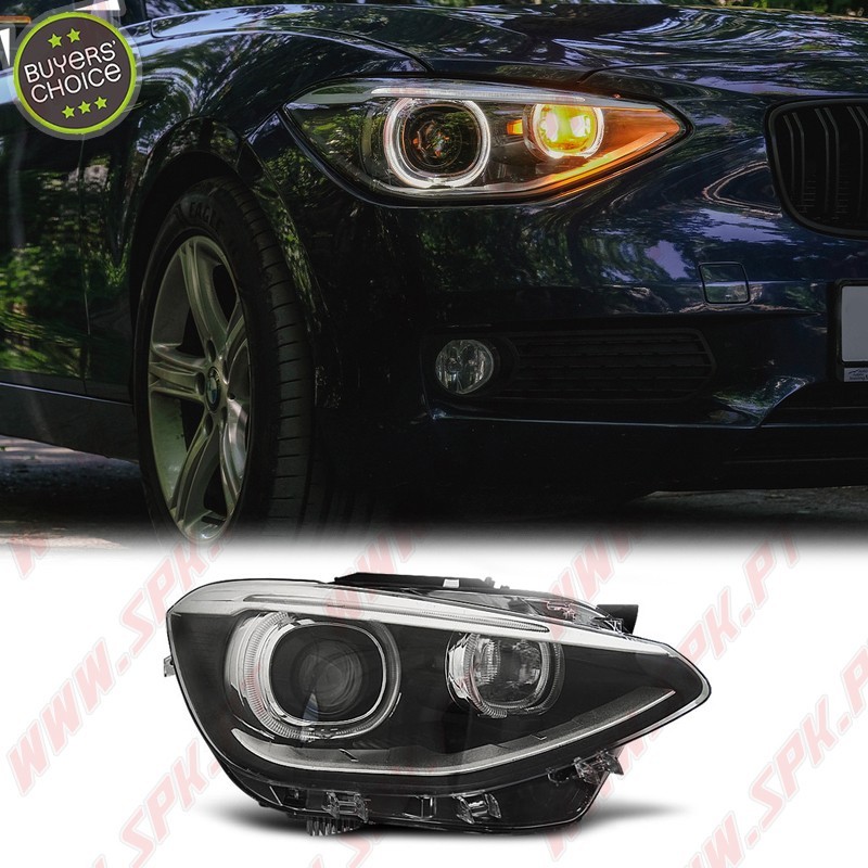 Faróis Angel Eyes DRL / Black - BMW F20 / F21 (2011-2014)