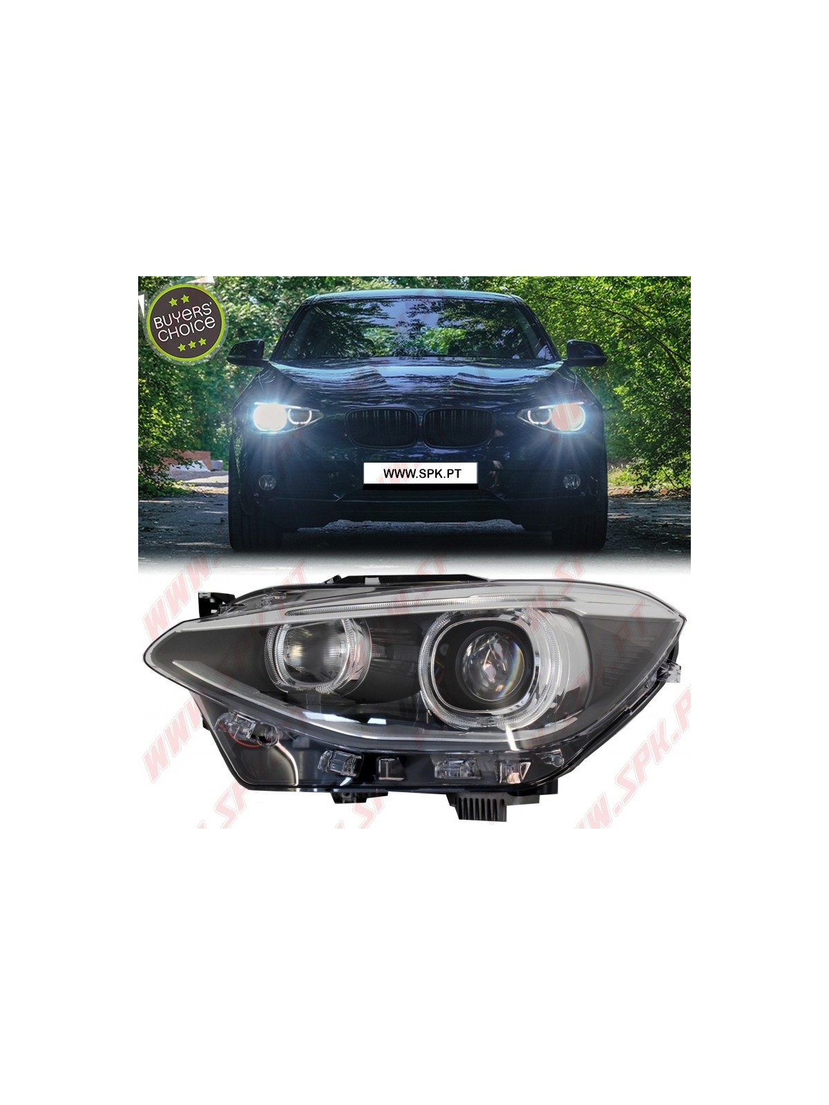 Faróis Angel Eyes DRL / Black - BMW F20 / F21 (2011-2014)