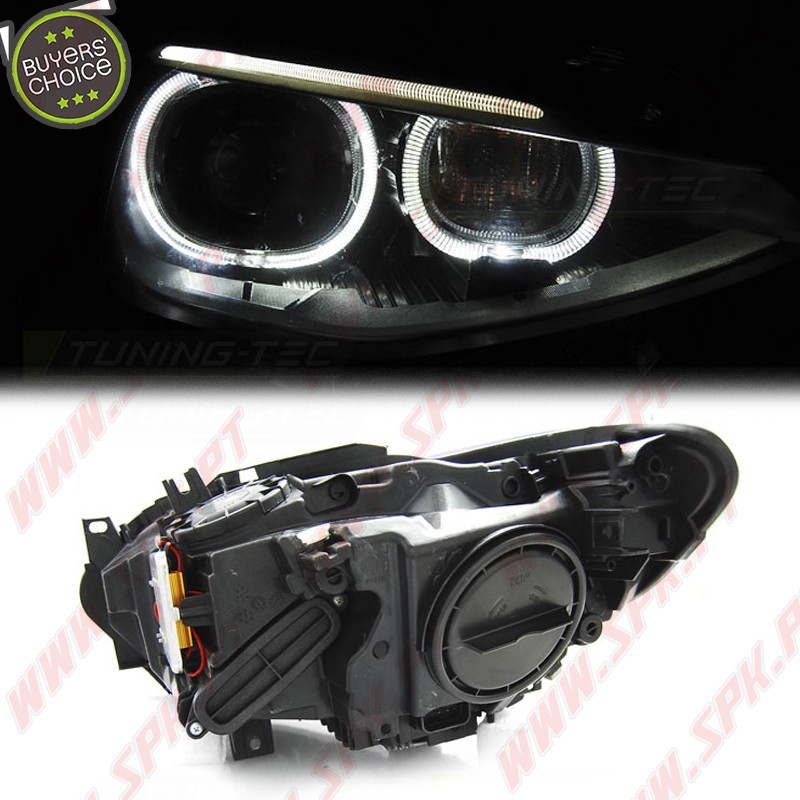 Faróis Angel Eyes DRL / Black - BMW F20 / F21 (2011-2014)