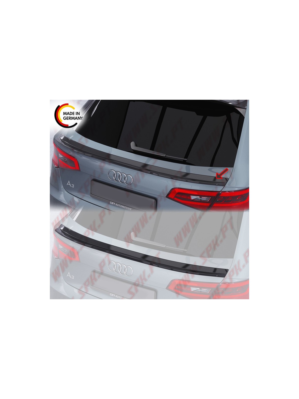 Aileron Traseiro Inferior - Audi A3 8V (2012-2020)