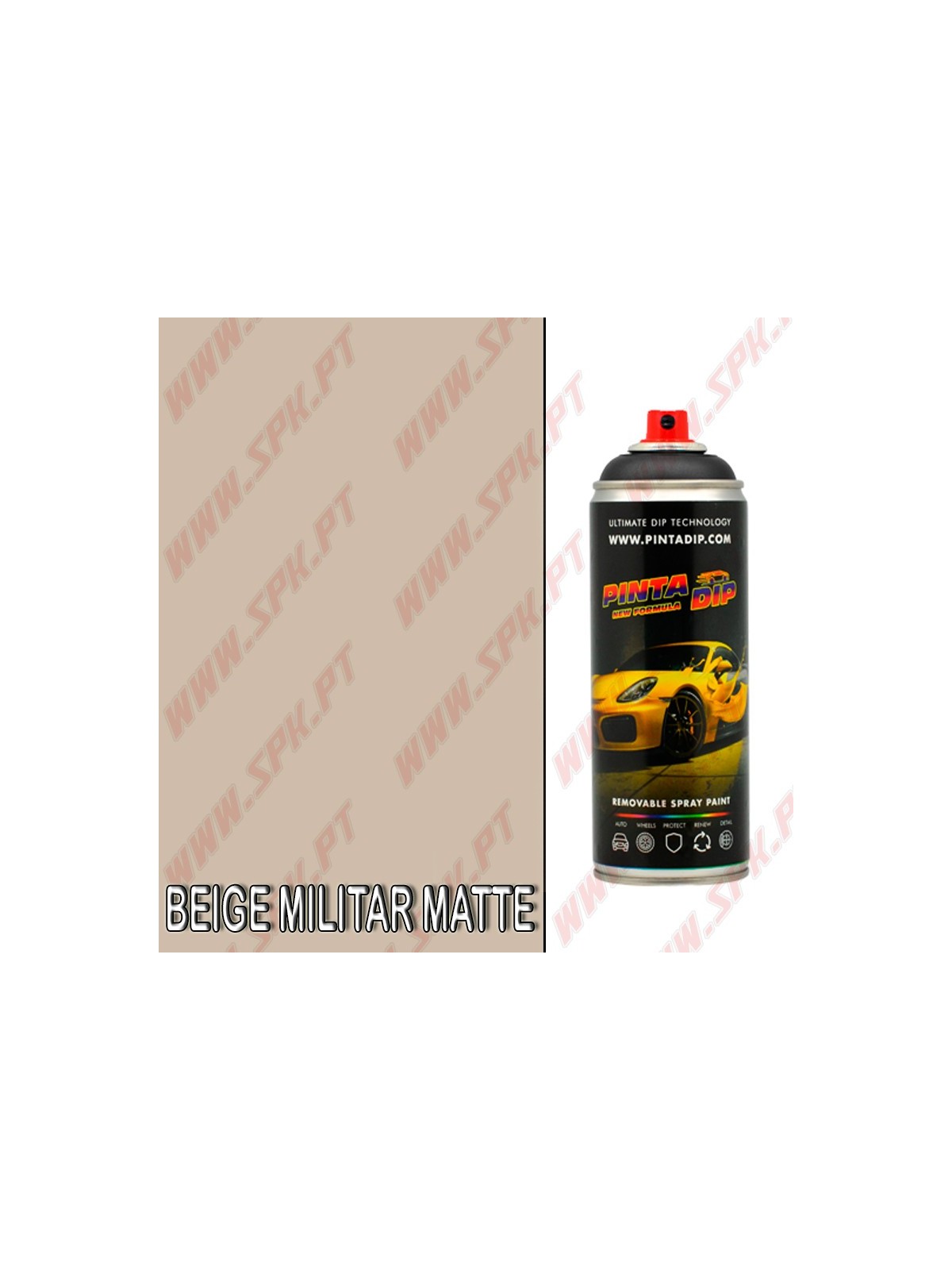 Spray 400ml Pinta Dip - Beige Militar Matte Spray 400ml Pinta Dip - Beige Militar Matte