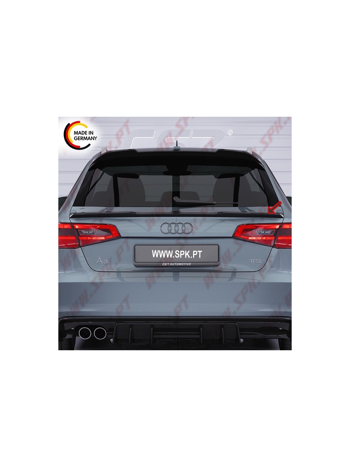 Aileron Traseiro Inferior - Audi A3 8V (2012-2020)
