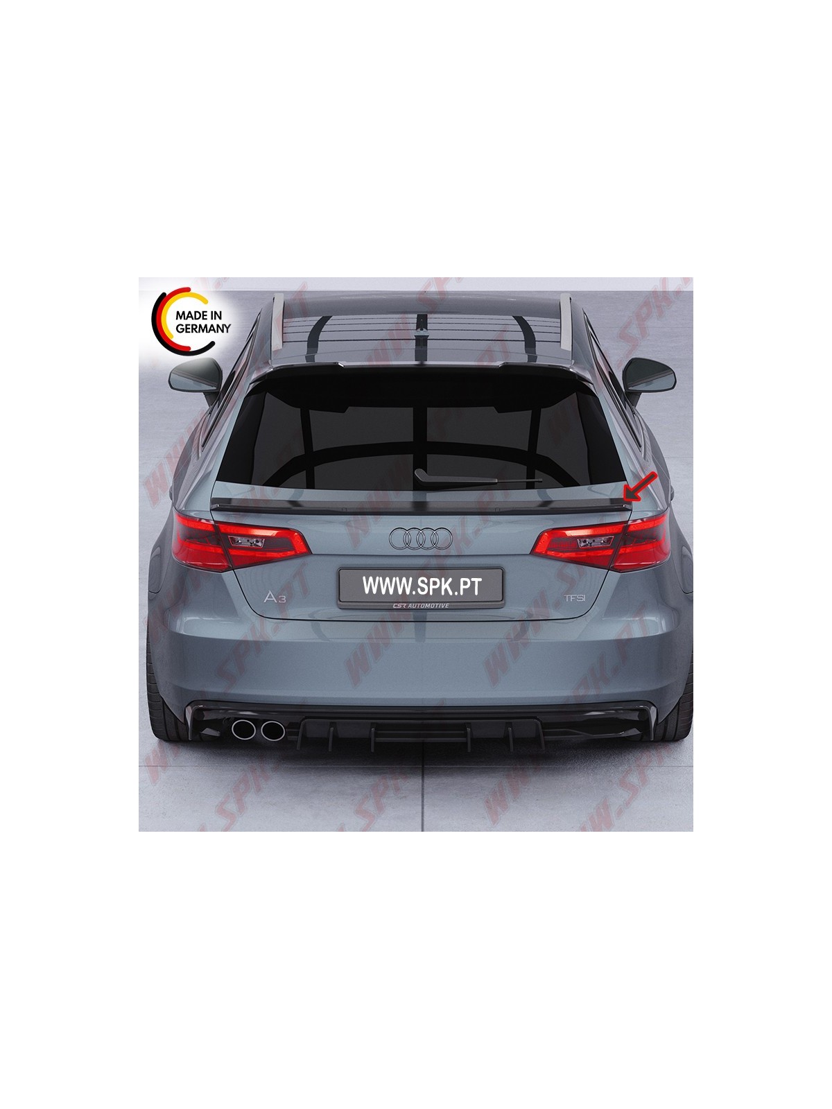 Aileron Traseiro Inferior - Audi A3 8V (2012-2020)