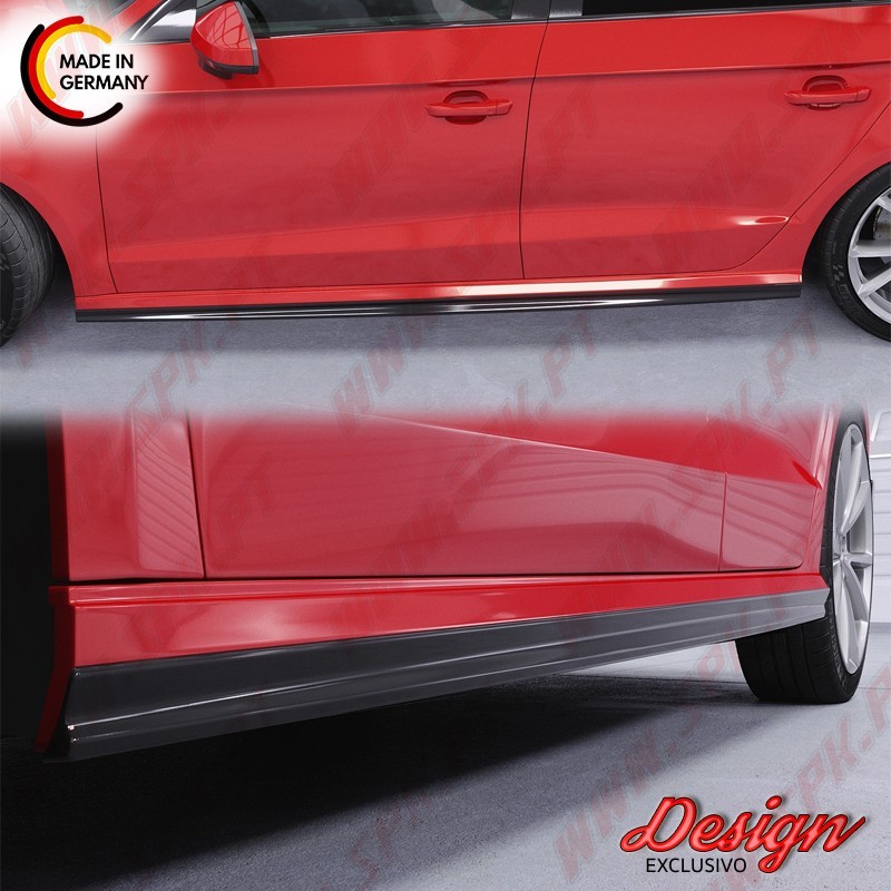 Extensão de Embaladeiras - Audi A3 8V Sedan (2012-2020)