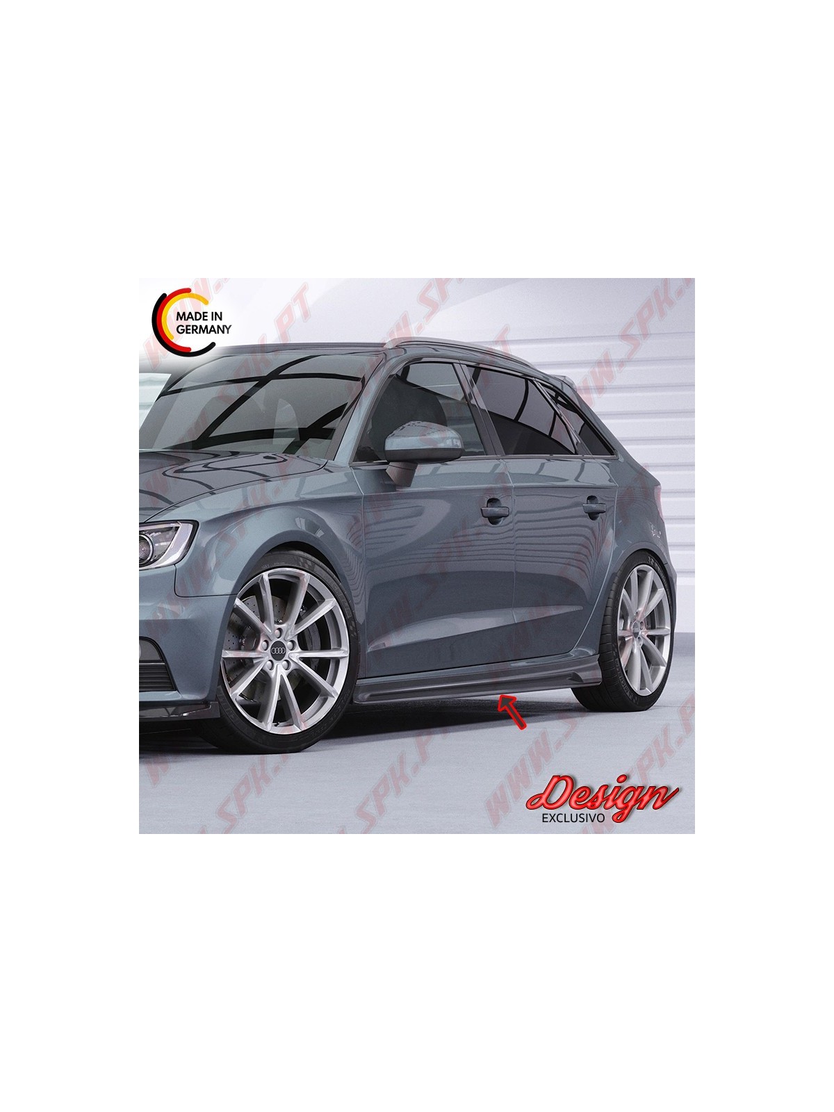 Extensão de Embaladeiras - Audi A3 8V Sportback (2012-2020)