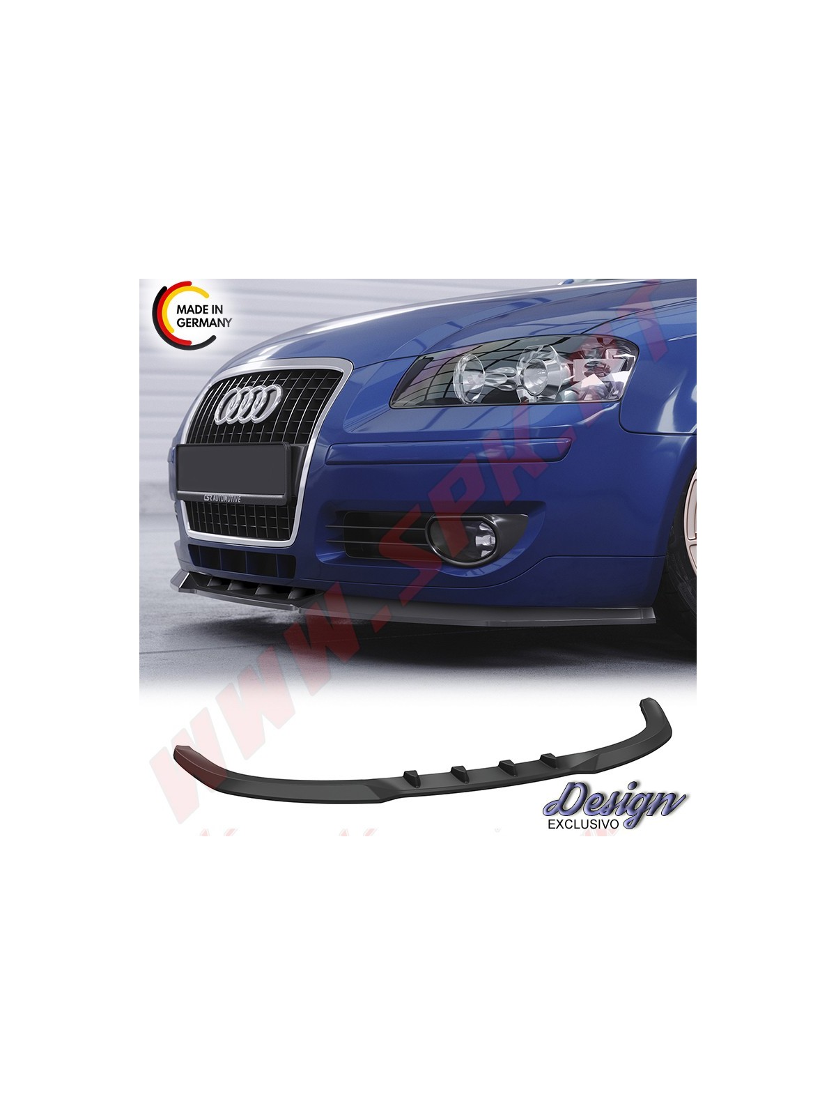 Lip Spoiler Frontal Audi A3 8P / 8PA (2008-2012) Lip Spoiler Frontal Audi A3 8P / 8PA (2008-2012)