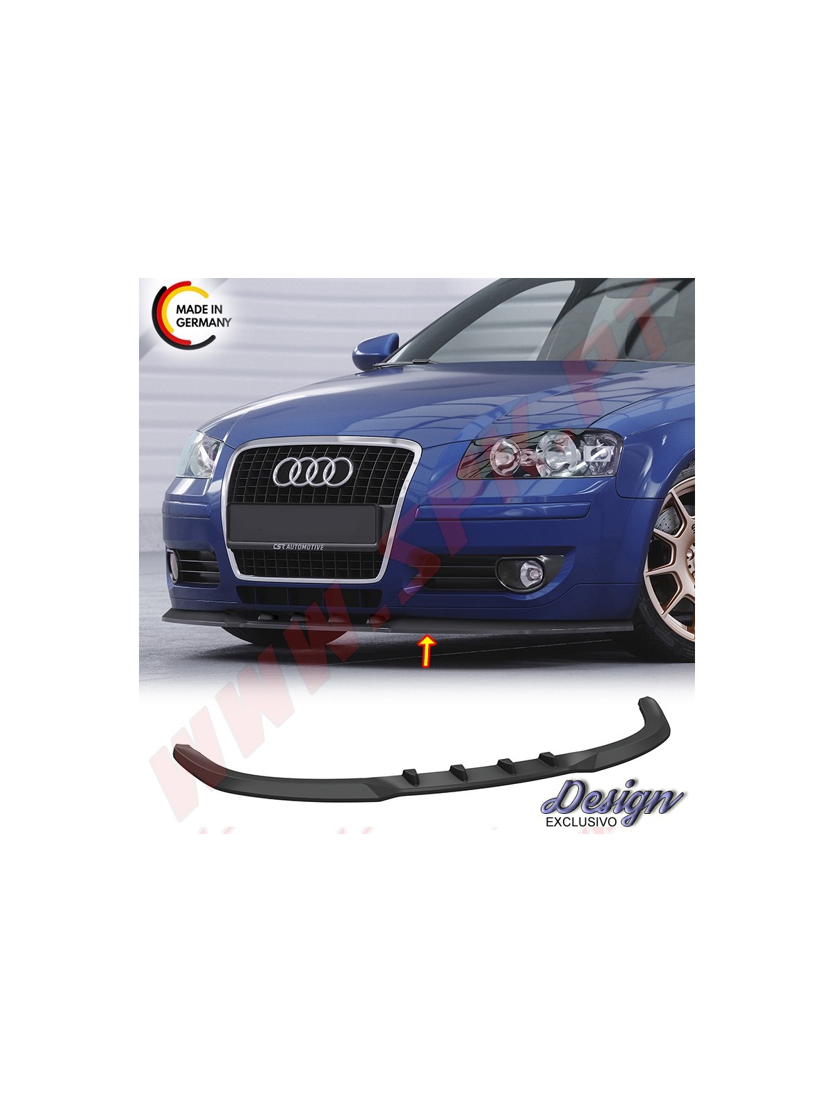 Lip Spoiler Frontal Audi A3 8P / 8PA (2008-2012) Lip Spoiler Frontal Audi A3 8P / 8PA (2008-2012)