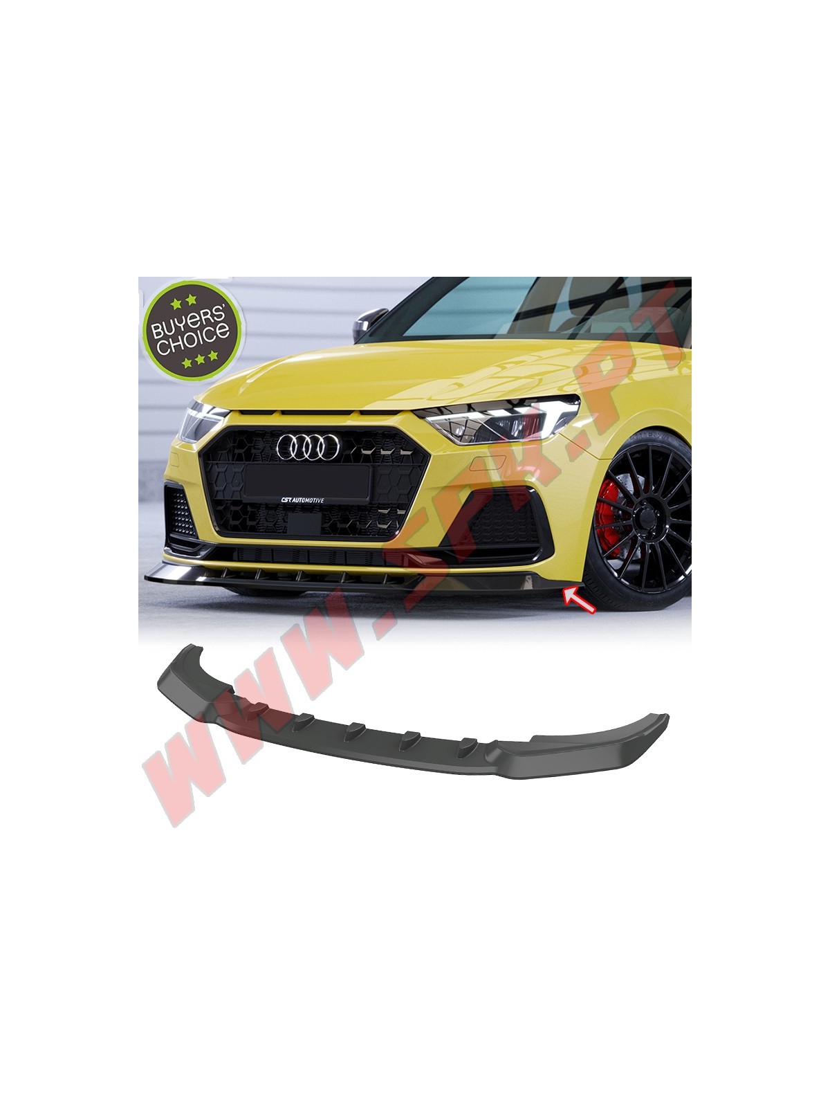 Lip Spoiler Frontal Audi A1 GB (2018-) Lip Spoiler Frontal Audi A1 GB (2018-)