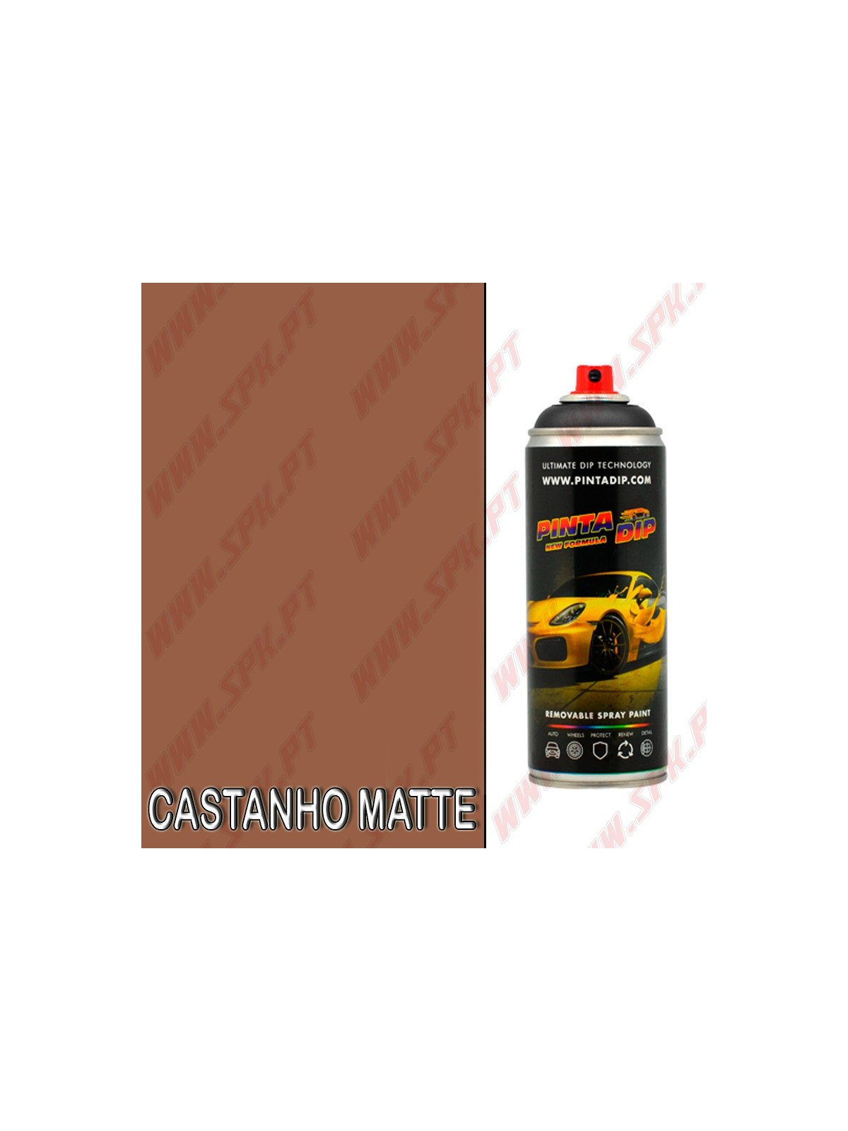 Spray 400ml Pinta Dip - Castanho Matte Spray 400ml Pinta Dip - Castanho Matte