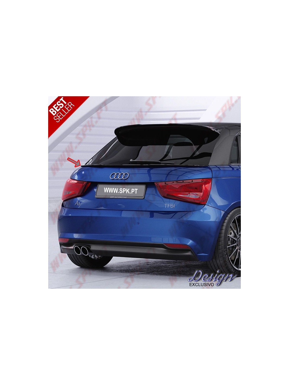 Aileron Traseiro Inferior - Audi A1 / S1 8X Sportback (2010-2018) Aileron Traseiro Inferior - Audi A1 / S1 8X Sportback (2010-2018)