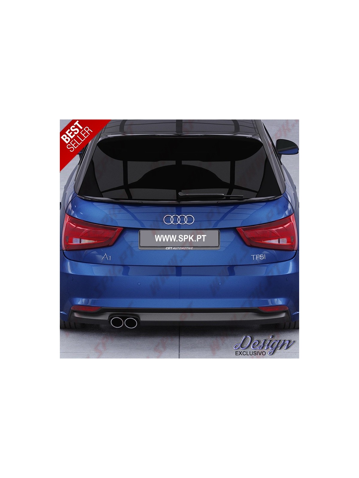 Aileron Traseiro Inferior - Audi A1 / S1 8X Sportback (2010-2018) Aileron Traseiro Inferior - Audi A1 / S1 8X Sportback (2010-2018)