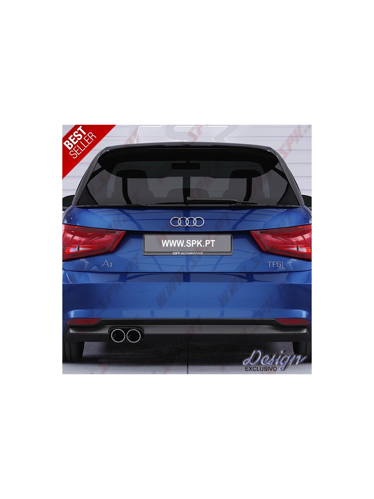 Aileron Traseiro Inferior - Audi A1 / S1 8X Sportback (2010-2018) Aileron Traseiro Inferior - Audi A1 / S1 8X Sportback (2010-2018)