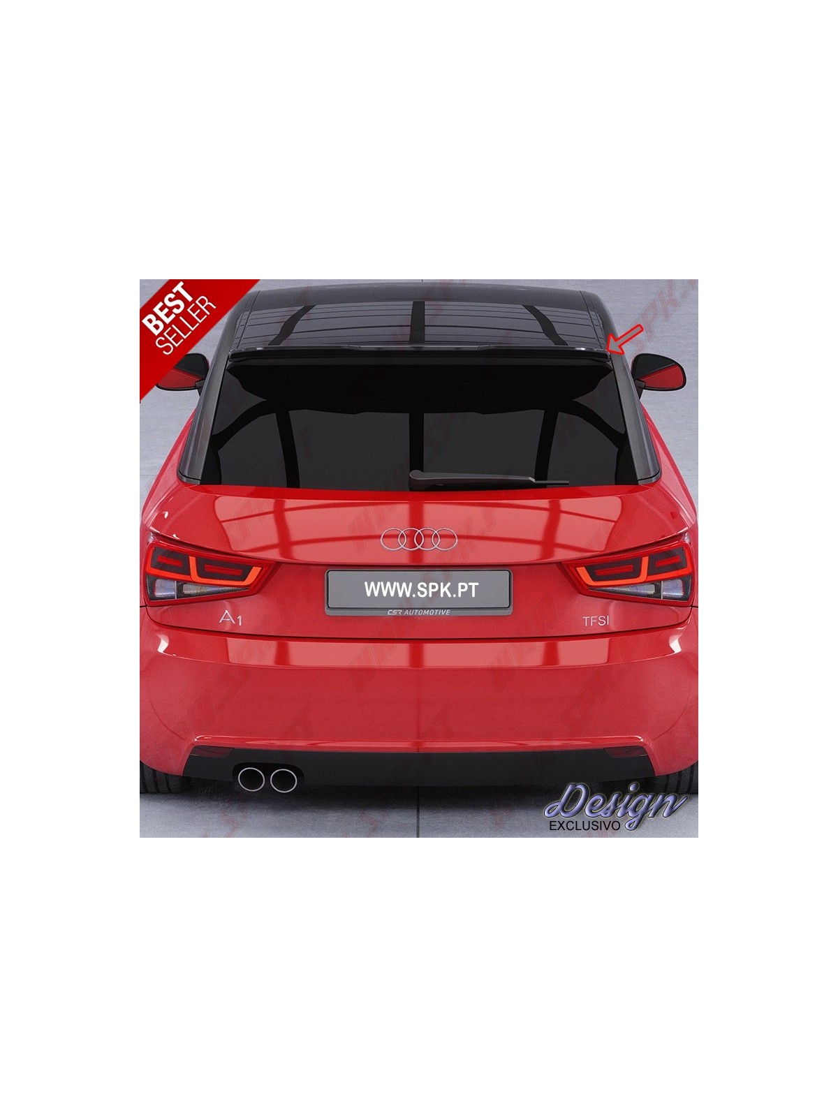 Aileron Traseiro - Audi A1 8X Hatchback S-Line (2010-2015) Aileron Traseiro - Audi A1 8X Hatchback S-Line (2010-2015)