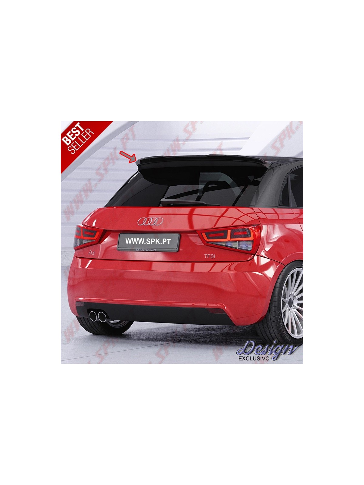 Aileron Traseiro - Audi A1 8X Hatchback S-Line (2010-2015) Aileron Traseiro - Audi A1 8X Hatchback S-Line (2010-2015)