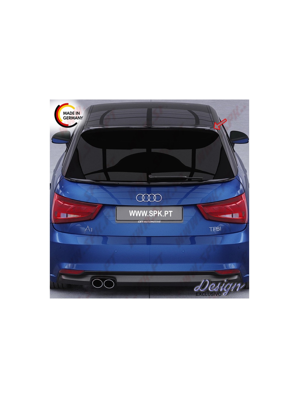 Aileron Traseiro - Audi A1 8X Sportback Facelift (2015-2018)