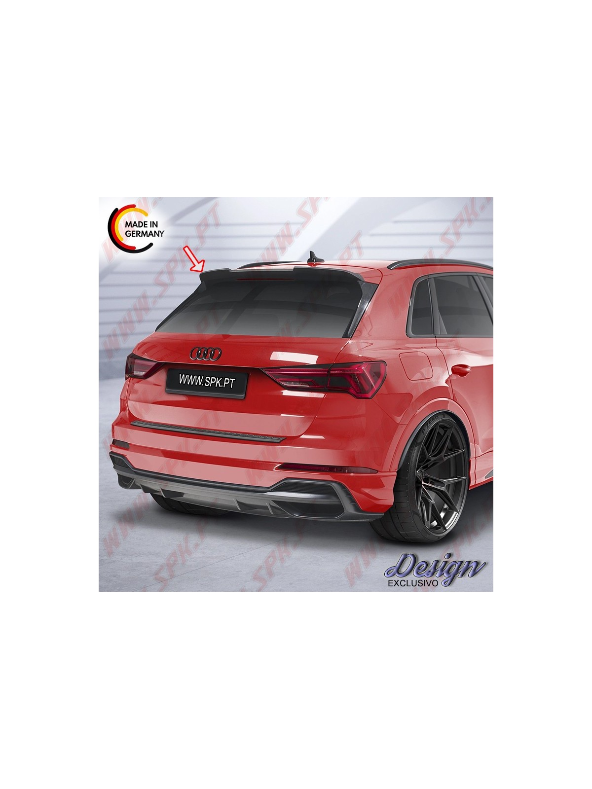 Extensão de Aileron - Audi Q3 F3 (2018-)