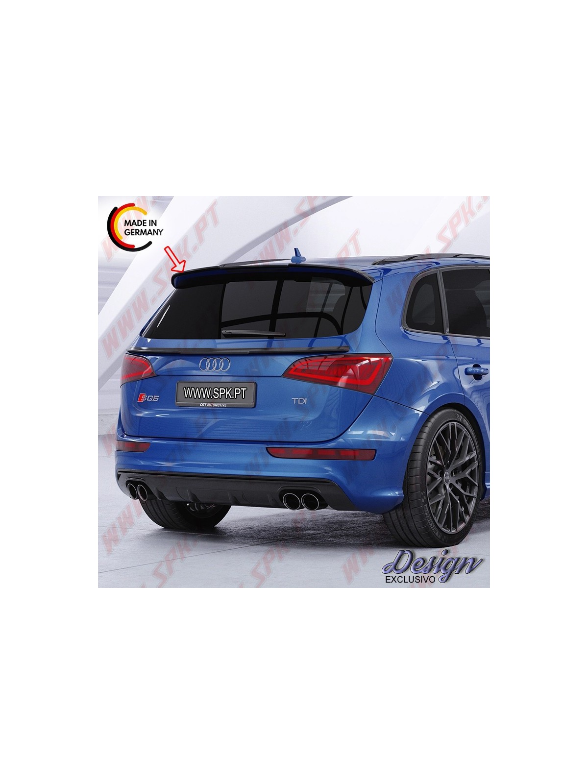 Extensão de Aileron - Audi Q5 S-Line / SQ5 - 8R (2012-2017) Extensão de Aileron - Audi Q5 S-Line / SQ5 - 8R (2012-2017)