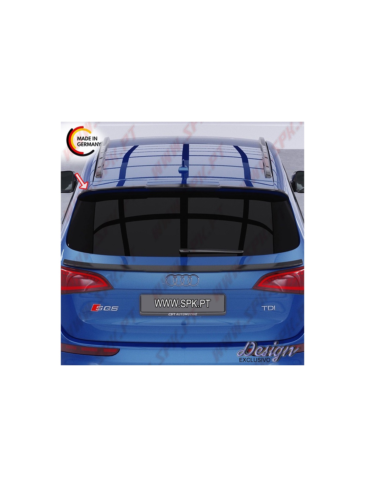 Extensão de Aileron - Audi Q5 S-Line / SQ5 - 8R (2012-2017) Extensão de Aileron - Audi Q5 S-Line / SQ5 - 8R (2012-2017)