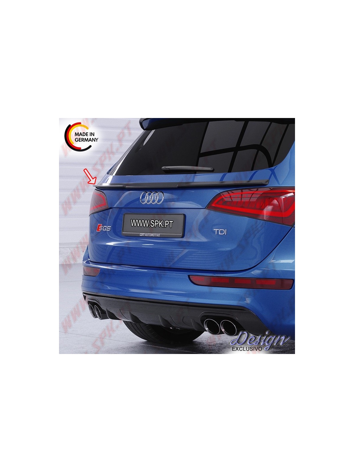 Aileron Traseiro Inferior - Audi Q5 S-Line / SQ5 - 8R (2012-2017) Aileron Traseiro Inferior - Audi Q5 S-Line / SQ5 - 8R (2012-2017)