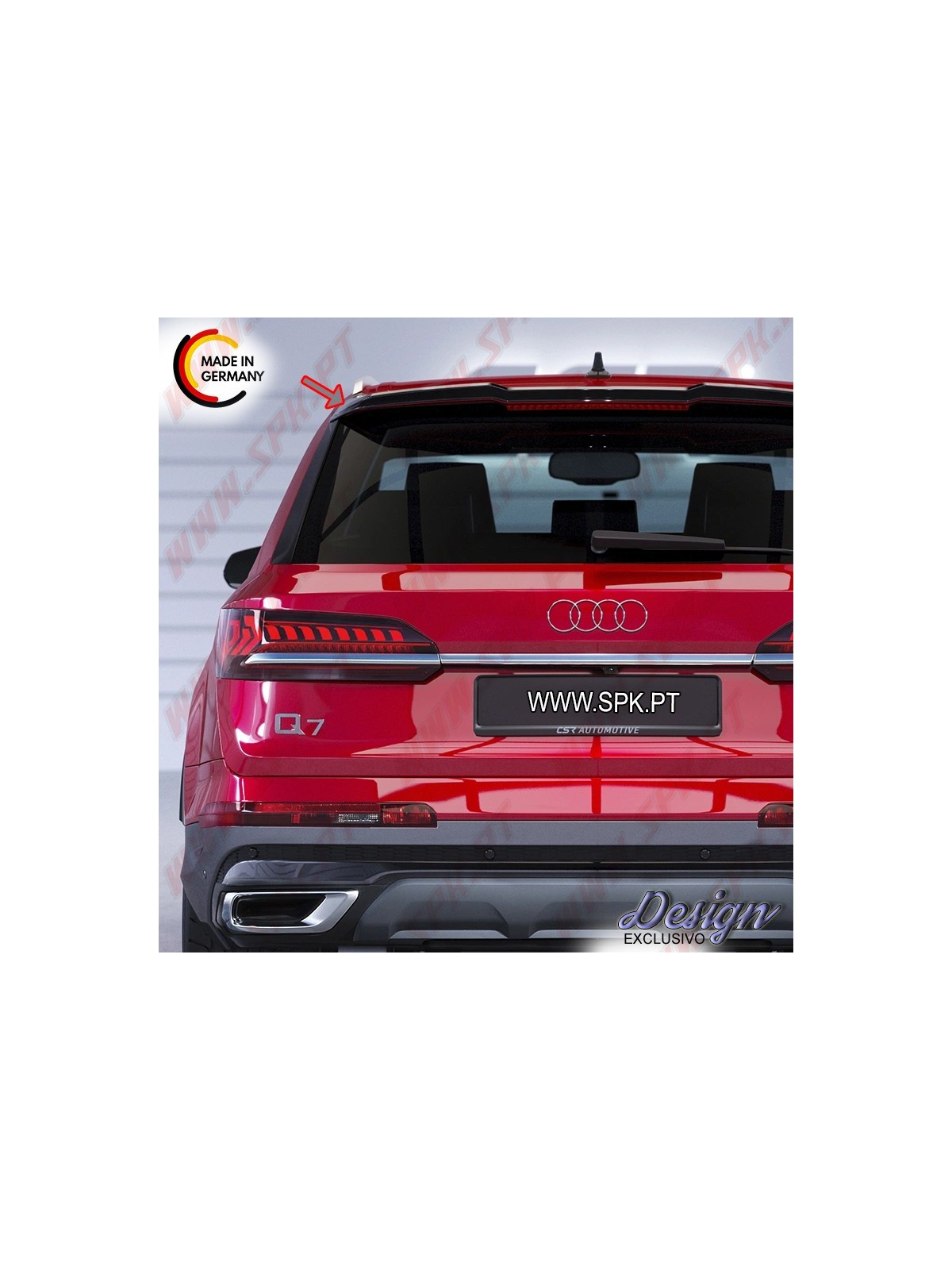 Extensão de Aileron - Audi Q7 4M S-Line / SQ7 4M (2015-)