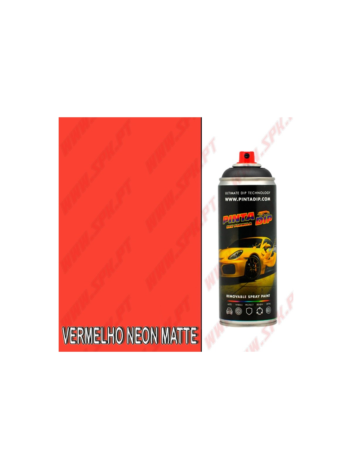 Spray 400ml Pinta Dip - Vermelho Neon Matte