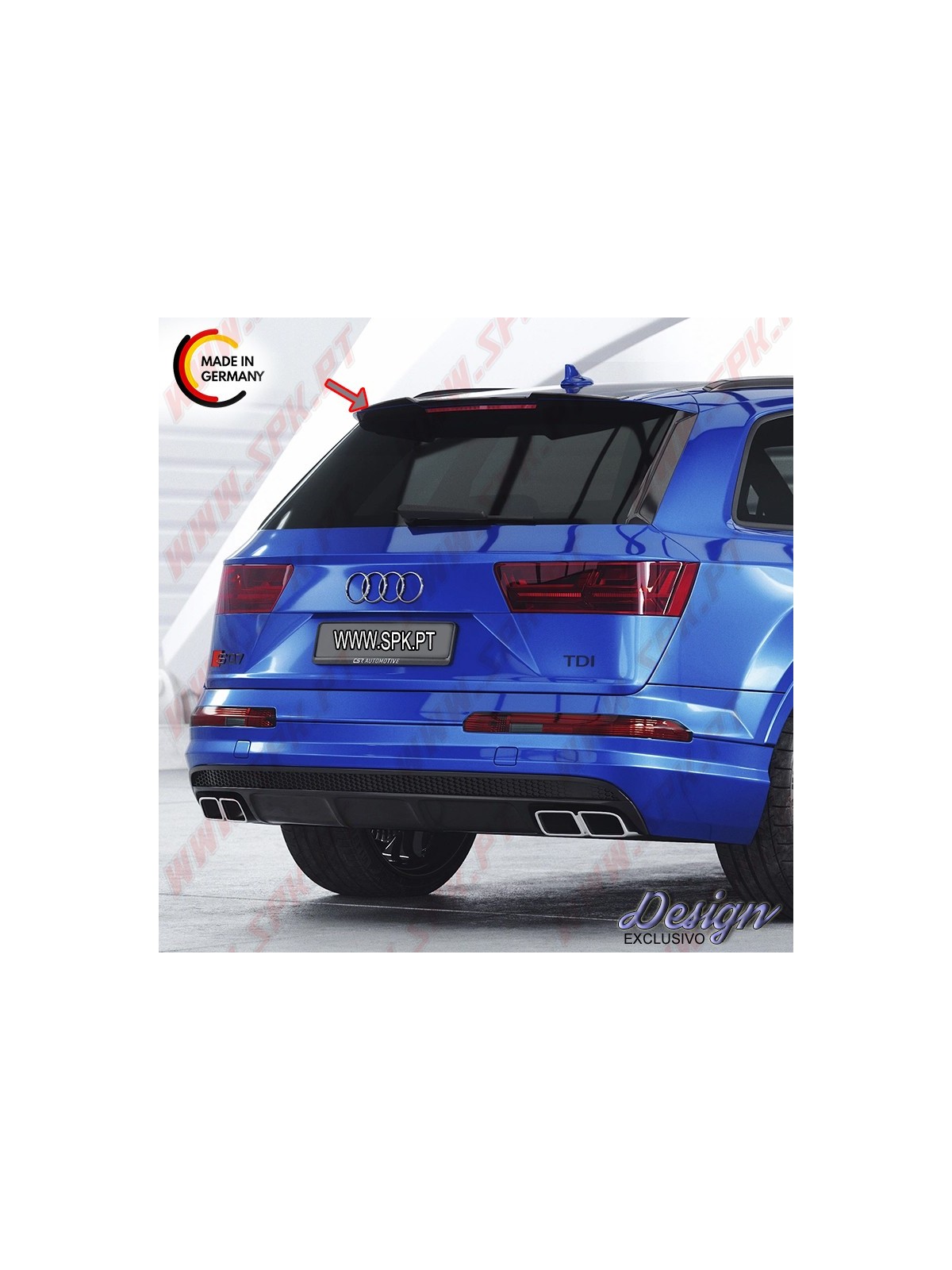 Extensão de Aileron II - Audi Q7 4M S-Line / SQ7 4M (2015-)