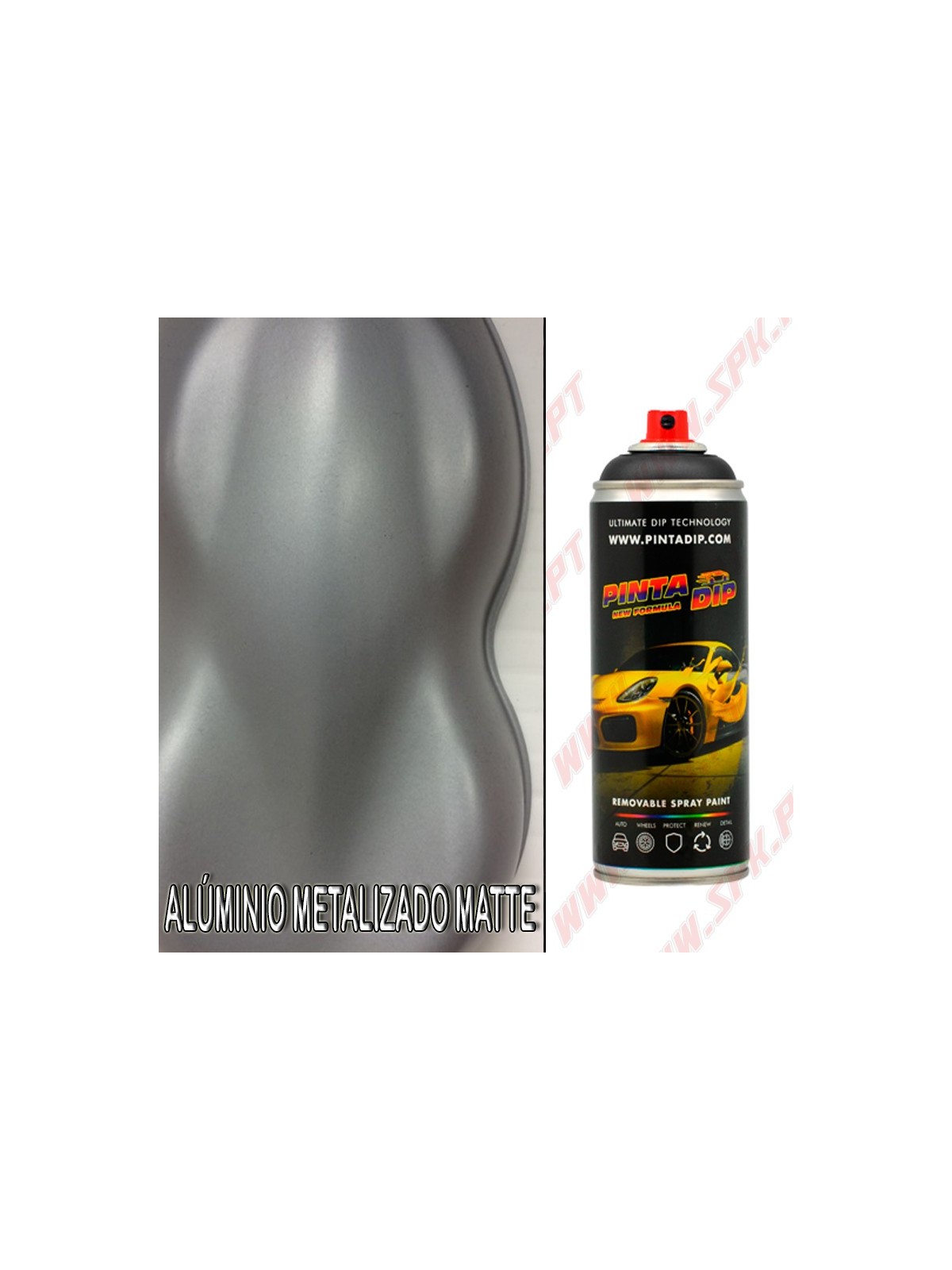 Spray 400ml Pinta Dip - Alúminio Metalizado Matte