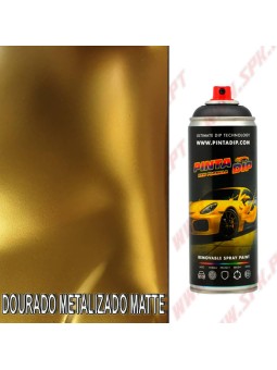Spray 400ml Pinta Dip - Dourado Metalizado Matte